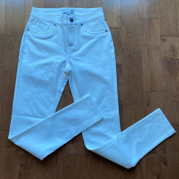 (2 for $25) Guess Mariah knit skinny pants white - Picture 2 of 9